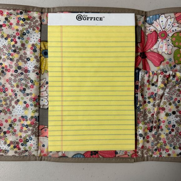 Thirty-One Fold It Up Organizer Note Pad Holder Floral Folding Travel To Do List - Picture 6 of 10